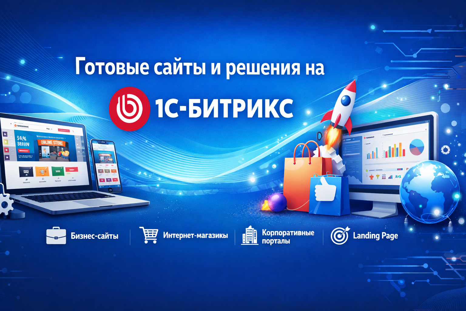 Готовые сайты на базе 1С-Битрикс