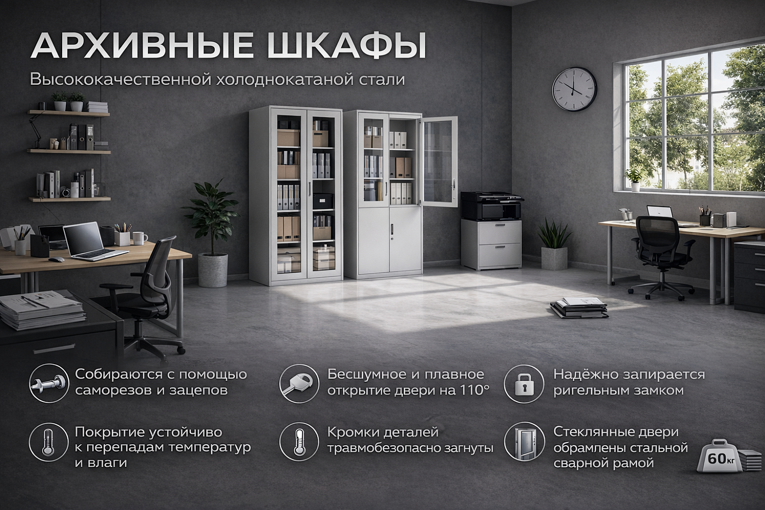 Баннер для сайта завода-производителя железной мебели